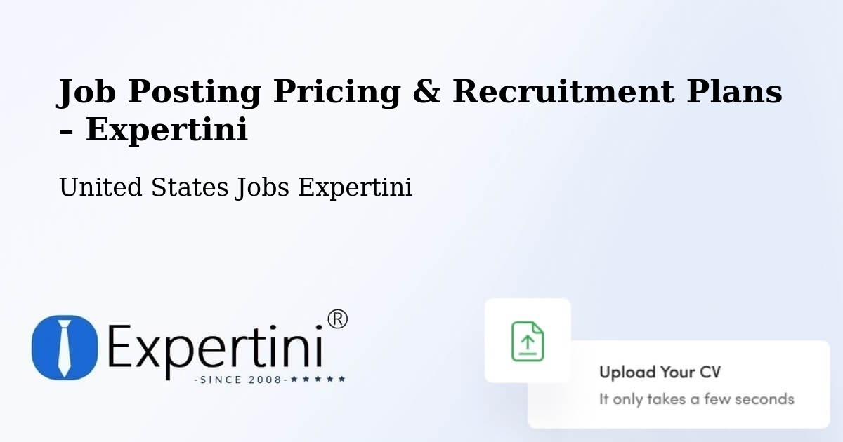 Job Posting Pricing & Recruitment Plans – Cincinnati - Cincinnati, United States Jobs Expertini
